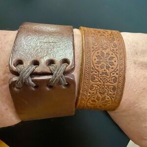 Vintage Aeropostale Leather Cuff Bracelet Lot Men’s or Women’s